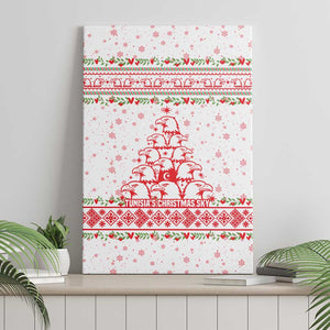 Tunisia Christmas Canvas Wall Art Falcon Tree Snowflake and Festive Borders - African Pride