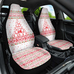 Tunisia Christmas Car Seat Cover Falcon Tree Snowflake and Festive Borders - African Pride