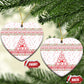 Tunisia Christmas Ceramic Ornament Falcon Tree Snowflake and Festive Borders - African Pride