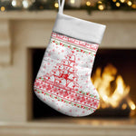 Tunisia Christmas Stocking Falcon Tree Snowflake and Festive Borders - African Pride