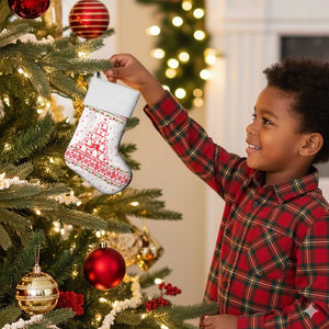 Tunisia Christmas Stocking Falcon Tree Snowflake and Festive Borders - African Pride