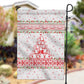 Tunisia Christmas Garden Flag Falcon Tree Snowflake and Festive Borders - African Pride