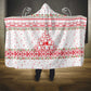 Tunisia Christmas Hooded Blanket Falcon Tree Snowflake and Festive Borders - African Pride