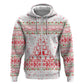 Tunisia Christmas Hoodie Falcon Tree Snowflake and Festive Borders - African Pride