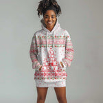 Tunisia Christmas Hoodie Dress Falcon Tree Snowflake and Festive Borders - African Pride