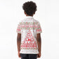 Tunisia Christmas Kid Polo Shirt Falcon Tree Snowflake and Festive Borders - African Pride