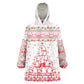 Tunisia Christmas Kid Wearable Blanket Hoodie Falcon Tree Snowflake and Festive Borders - African Pride