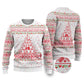 Tunisia Christmas Ugly Christmas Sweater Falcon Tree Snowflake and Festive Borders - African Pride