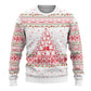 Tunisia Christmas Ugly Christmas Sweater Falcon Tree Snowflake and Festive Borders - African Pride