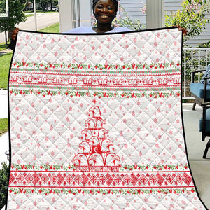 Tunisia Christmas Quilt Falcon Tree Snowflake and Festive Borders - African Pride