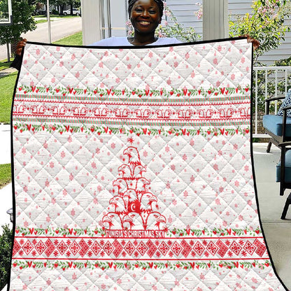 Tunisia Christmas Quilt Falcon Tree Snowflake and Festive Borders - African Pride