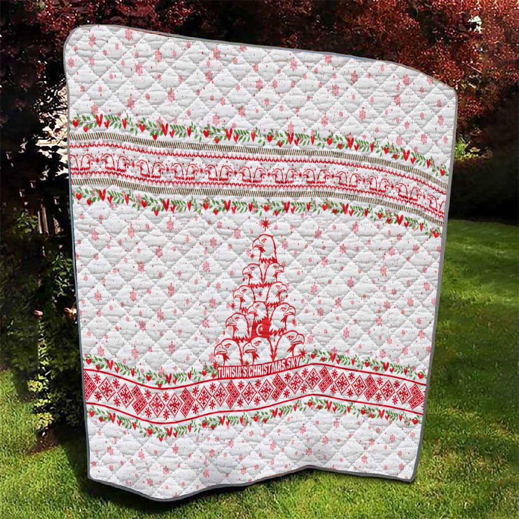 Tunisia Christmas Quilt Falcon Tree Snowflake and Festive Borders - African Pride