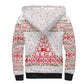 Tunisia Christmas Sherpa Hoodie Falcon Tree Snowflake and Festive Borders - African Pride