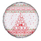 Tunisia Christmas Spare Tire Cover Falcon Tree Snowflake and Festive Borders - African Pride