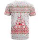 Tunisia Christmas T shirt Falcon Tree Snowflake and Festive Borders - African Pride