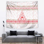 Tunisia Christmas Tapestry Falcon Tree Snowflake and Festive Borders - African Pride
