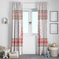 Tunisia Christmas Window Curtain Falcon Tree Snowflake and Festive Borders - African Pride