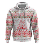 Tunisia Christmas Zip Hoodie Falcon Tree Snowflake and Festive Borders - African Pride