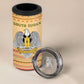 South Sudan Christmas 4 in 1 Can Cooler Tumbler Beige Tribal Pattern, National Emblem, and Green Star Motif - African Pride