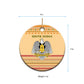 South Sudan Christmas Ceramic Ornament Beige Tribal Pattern, National Emblem, and Green Star Motif - African Pride