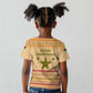 South Sudan Christmas Kid T shirt Beige Tribal Pattern, National Emblem, and Green Star Motif - African Pride