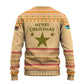 South Sudan Christmas Ugly Christmas Sweater Beige Tribal Pattern, National Emblem, and Green Star Motif - African Pride