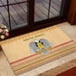 South Sudan Christmas Rubber Doormat Beige Tribal Pattern, National Emblem, and Green Star Motif - African Pride