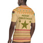 South Sudan Christmas Rugby Jersey Beige Tribal Pattern, National Emblem, and Green Star Motif - African Pride