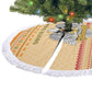 South Sudan Christmas Tree Skirt Beige Tribal Pattern, National Emblem, and Green Star Motif - African Pride
