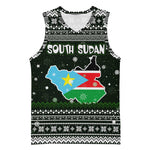 South Sudan Christmas Basketball Jersey National Map Flag Colors and Sleeping Rhino Motif - African Pride