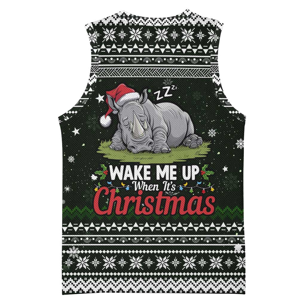 South Sudan Christmas Basketball Jersey National Map Flag Colors and Sleeping Rhino Motif - African Pride