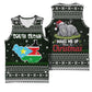 South Sudan Christmas Basketball Jersey National Map Flag Colors and Sleeping Rhino Motif - African Pride