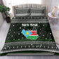 South Sudan Christmas Bedding Set National Map Flag Colors and Sleeping Rhino Motif - African Pride