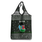 South Sudan Christmas Grocery Bag National Map Flag Colors and Sleeping Rhino Motif - African Pride