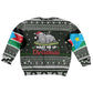 South Sudan Christmas Kid Ugly Christmas Sweater National Map Flag Colors and Sleeping Rhino Motif - African Pride