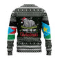 South Sudan Christmas Ugly Christmas Sweater National Map Flag Colors and Sleeping Rhino Motif - African Pride