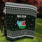 South Sudan Christmas Quilt National Map Flag Colors and Sleeping Rhino Motif - African Pride