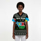 South Sudan Christmas Scrub Top National Map Flag Colors and Sleeping Rhino Motif - African Pride