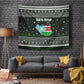 South Sudan Christmas Tapestry National Map Flag Colors and Sleeping Rhino Motif - African Pride
