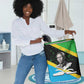 Julius Nyerere Laundry Basket Education is a Way of Fighting Poverty Quote and Tanzanian Flag Alphabet - African Pride