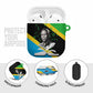 Julius Nyerere AirPods Case Education is a Way of Fighting Poverty Quote and Tanzanian Flag Alphabet - African Pride
