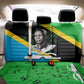 Julius Nyerere Back Car Seat Cover Education is a Way of Fighting Poverty Quote and Tanzanian Flag Alphabet - African Pride