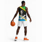 Julius Nyerere Basketball Jersey Education is a Way of Fighting Poverty Quote and Tanzanian Flag Alphabet - African Pride