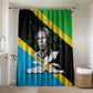 Julius Nyerere Bathroom Set Education is a Way of Fighting Poverty Quote and Tanzanian Flag Alphabet - African Pride