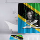 Julius Nyerere Bathroom Set Education is a Way of Fighting Poverty Quote and Tanzanian Flag Alphabet - African Pride