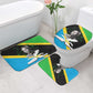 Julius Nyerere Bathroom Set Education is a Way of Fighting Poverty Quote and Tanzanian Flag Alphabet - African Pride
