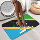 Julius Nyerere Bathroom Set Education is a Way of Fighting Poverty Quote and Tanzanian Flag Alphabet - African Pride