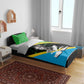 Julius Nyerere Bedding Set Education is a Way of Fighting Poverty Quote and Tanzanian Flag Alphabet - African Pride