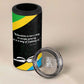 Julius Nyerere 4 in 1 Can Cooler Tumbler Education is a Way of Fighting Poverty Quote and Tanzanian Flag Alphabet - African Pride