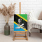 Julius Nyerere Canvas Wall Art Education is a Way of Fighting Poverty Quote and Tanzanian Flag Alphabet - African Pride